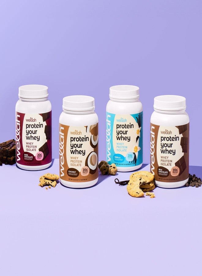 Wellah Protein Your Whey (30 Servings, Milk Chocolate Flavor) - Whey Protein Isolate Protein - Image 5